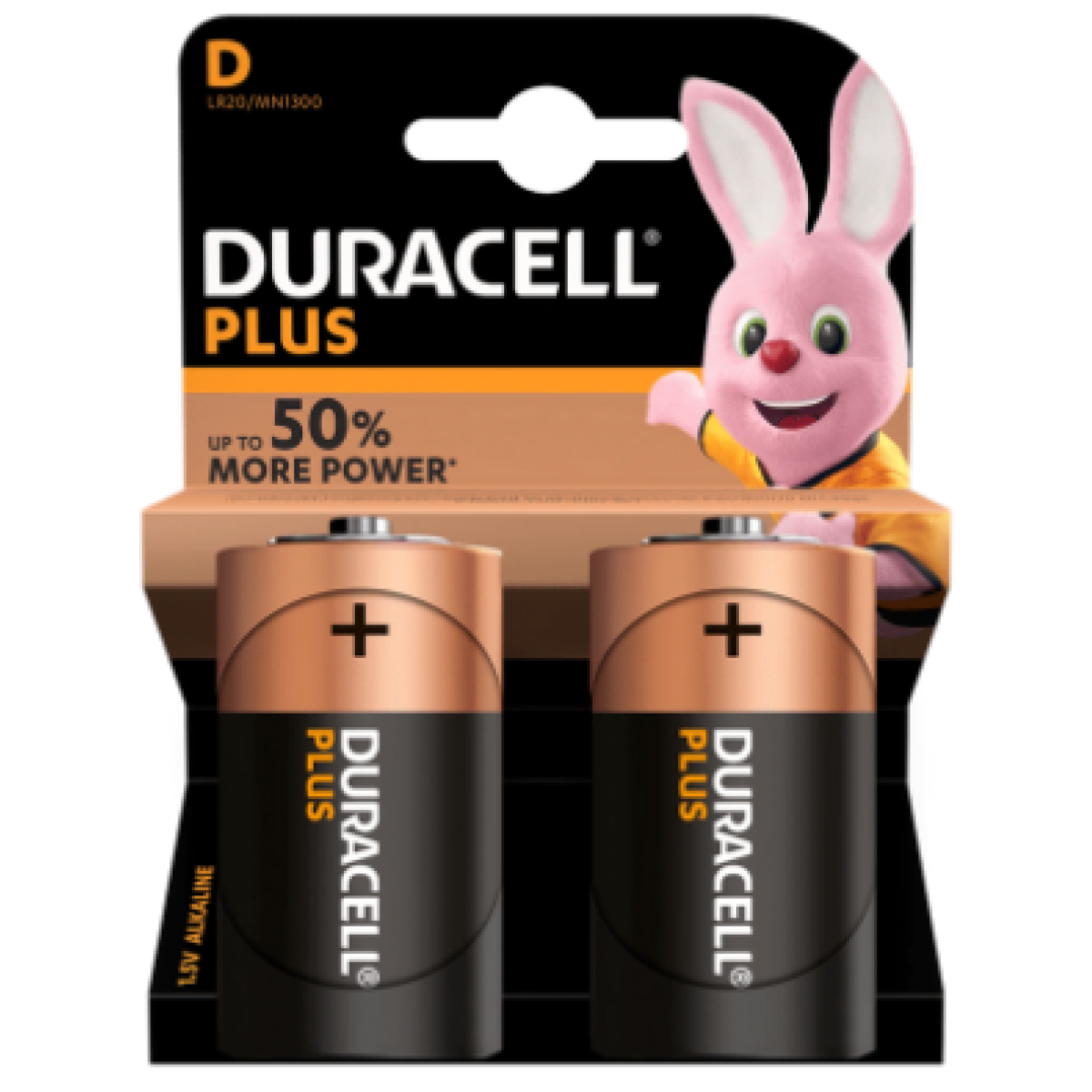 Duracell Plus D Size Alkaline Batteries