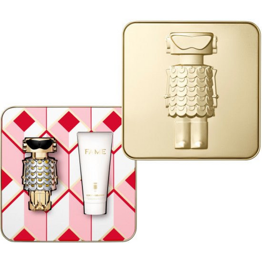 Paco Rabanne Fame Gift Set Eau De Parfum Spray 50ml Body Lotion 75ml