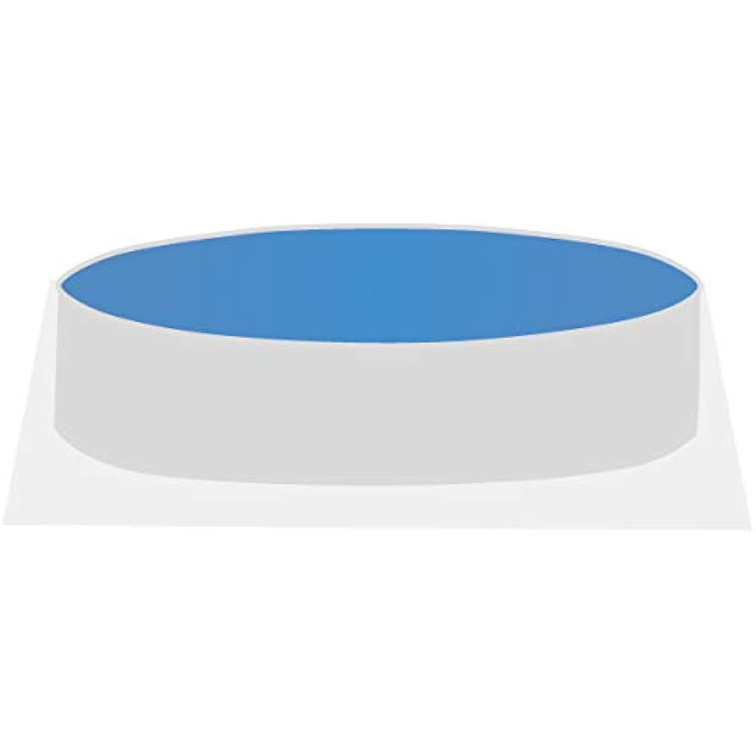 STEINBACH pool swimming pool overlap liner with pouch thickness 0.22, blue, diameter of 3.60 x 0.90 m