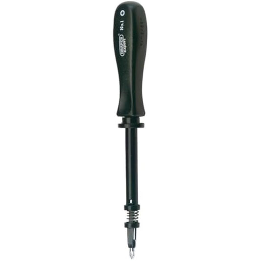 Draper Expert 2 -Piece Screw Holding Mechanics Screwdriver Set | Ideal Impact Resistant Plastic Grip | Hand Tools Set | FlatHead & PZ Type Screwdrivers | SVCM Steel Blades | 27591