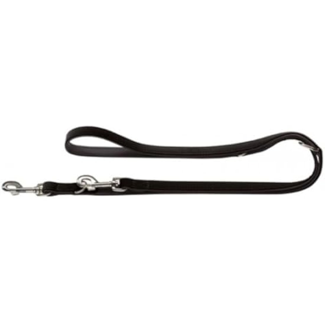 HUNTER Softie Art-Nubuk Nickel Training Lead Rope, 20 x 200 cm, Large, Black/Nappa Black
