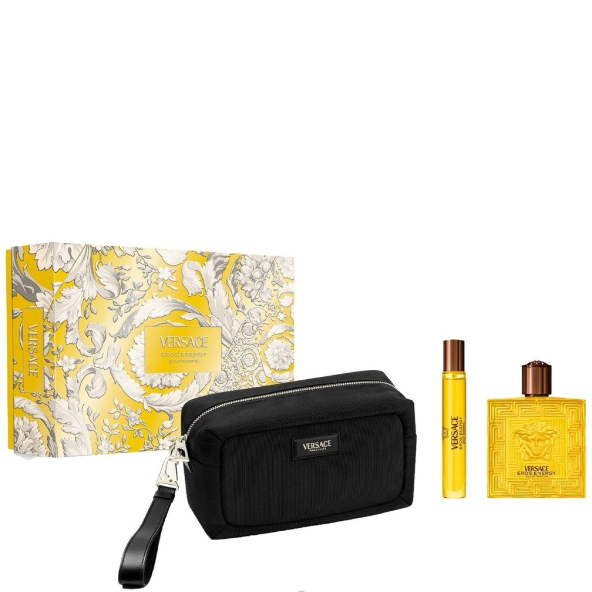 Versace Eros Energy Gift Set (Eau De Parfum Spray 100ml Eau De Parfum Spray 10ml Pouch)
