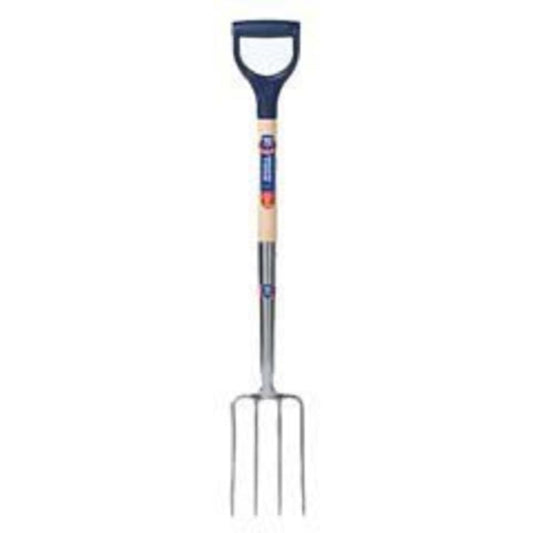 Spear & Jackson 1560SF Neverbend Stainless Digging Fork, Blue