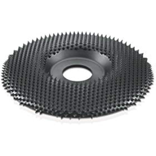 Kutzall Extreme Shaping Disc - Very Coarse, 4-1⁄2" (114.3mm) Dia. X 7⁄8" (22.2mm) Bore - Woodworking Angle Grinder Attachment for DeWalt, Bosch, Milwaukee, Makita. Abrasive Tungsten Carbide, SD412X120