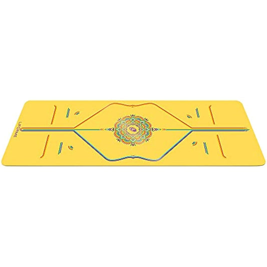 Liforme Travel Yoga mat – Patented Alignment System, Warrior-like Grip, Non-slip, Eco-friendly and Biodegradable, Ultra-lightweight, Sweat resistant, Long, Wide and Thick