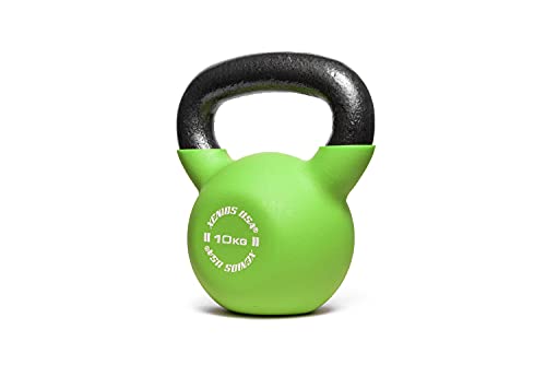 Xenios USA, Fitness Kettlebell-10 kg. Unisex Adult, Green, 10 kg