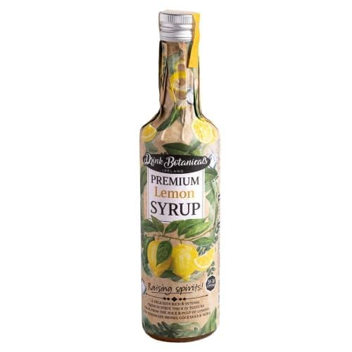Drink Botanicals Ireland Lemon Syrup | For Flavouring Beverages | Made from Lemon Juice & Pulp | Natural Fruit | Flavoured Syrup for Beverages |100%