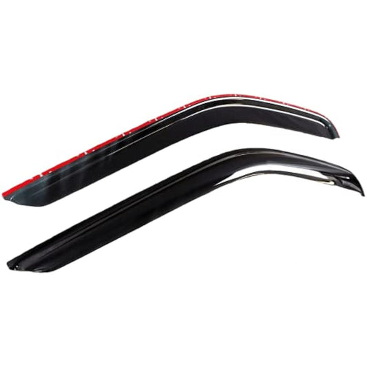 2x Wind Deflectors compatible with Ford Transit Custom Tourneo 2012 2013 2014 2015 2016 2017 2018 2019 2020 2021 2022 Acrylic Glass Windows Weather Shields Visors Rain Snow Sun Guards