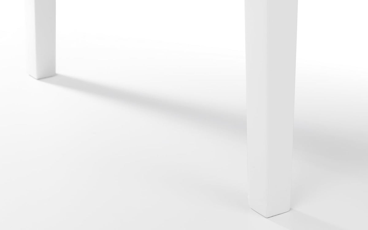Julian Bowen Taku Dining Table, White for 4 - H75.5 x W114 x D64.5cm