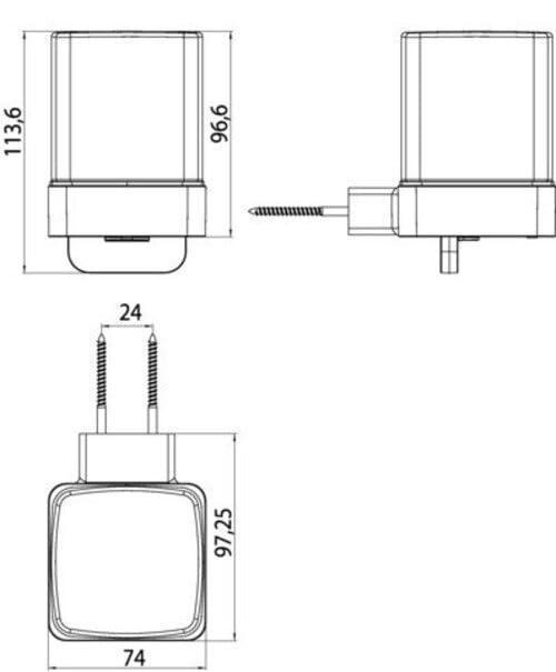 Emco Loft Wall Mounted Soap Dispenser, Elegant and Compact Wall Soap Dispenser Made of Metal and Crystal Glass, Liquid Soap Dispenser