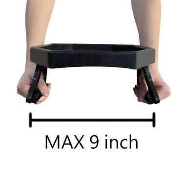 Forzaddik Side Tables Sofa Armrest Clip-On Table, Recliner Armchair Organizer Tray, Food Grade Plastic Material (Black)