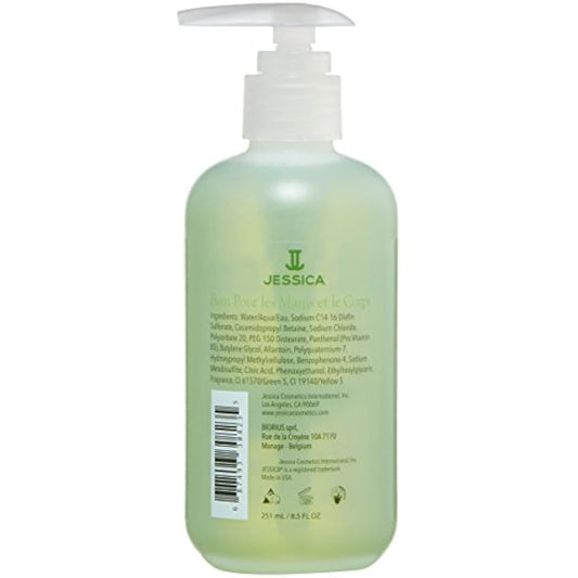 JESSICA Body Treats Hand and Body Bath, Lemongrass, 251 ml