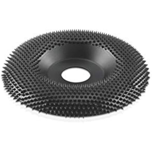 Kutzall Extreme Shaping Dish - Very Coarse, 4-1⁄2" (114.3mm) Dia. X 7⁄8" (22.2mm) Bore - Woodworking Angle Grinder Attachment for DeWalt, Bosch, Milwaukee, Makita. Abrasive Tungsten Carbide, DW412X120