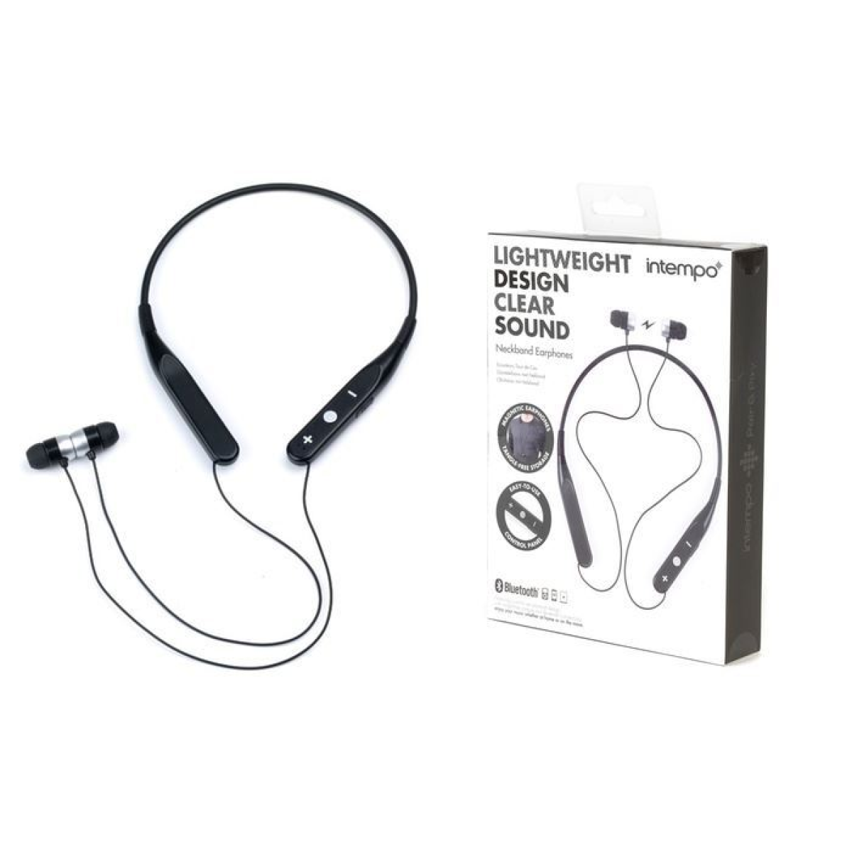 Intempo Bluetooth Neckband Earphone EE4301 Black