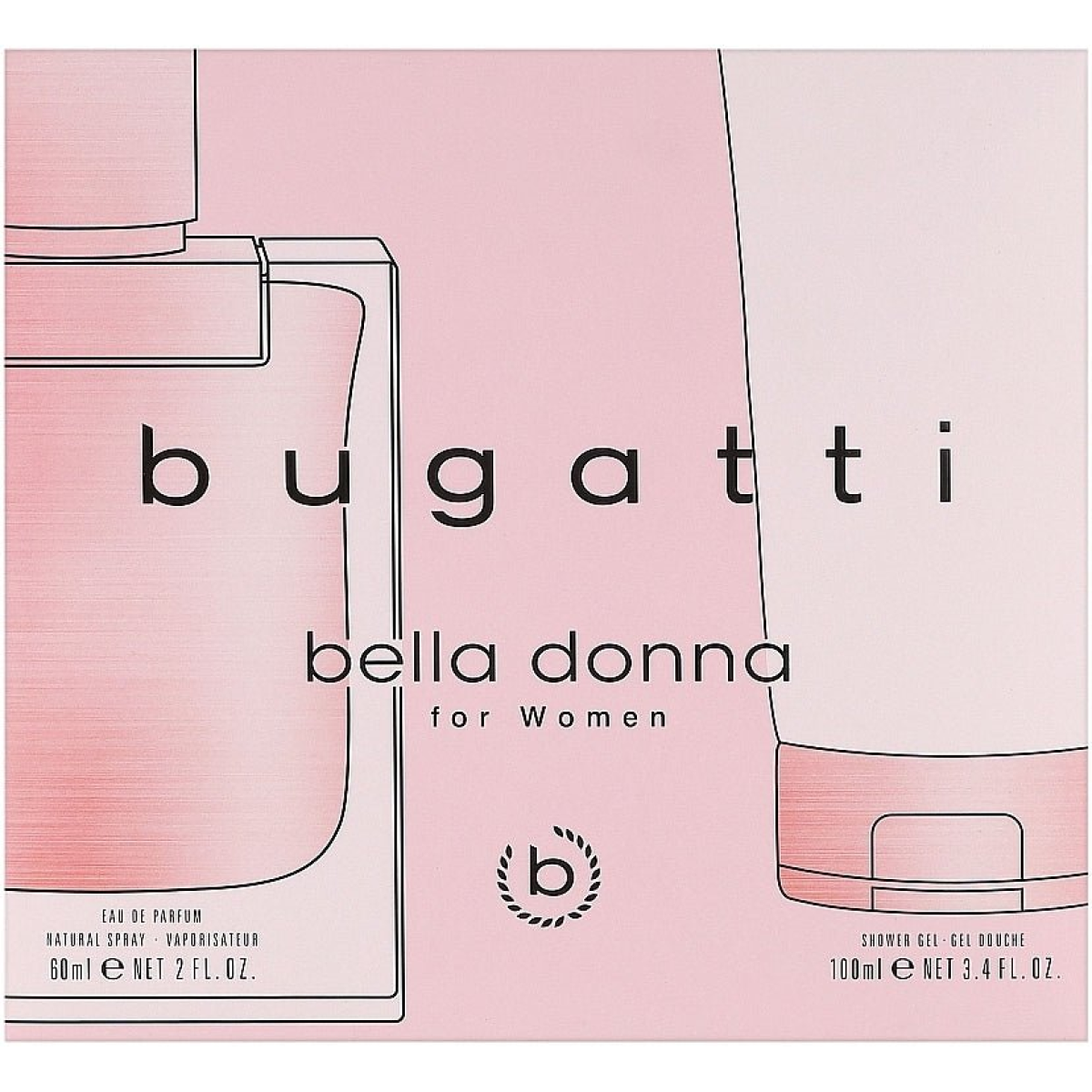 Bugatti Bella Donna For Women Gift Set (Eau De Parfum Spray 60ml Shower Gel 100ml)