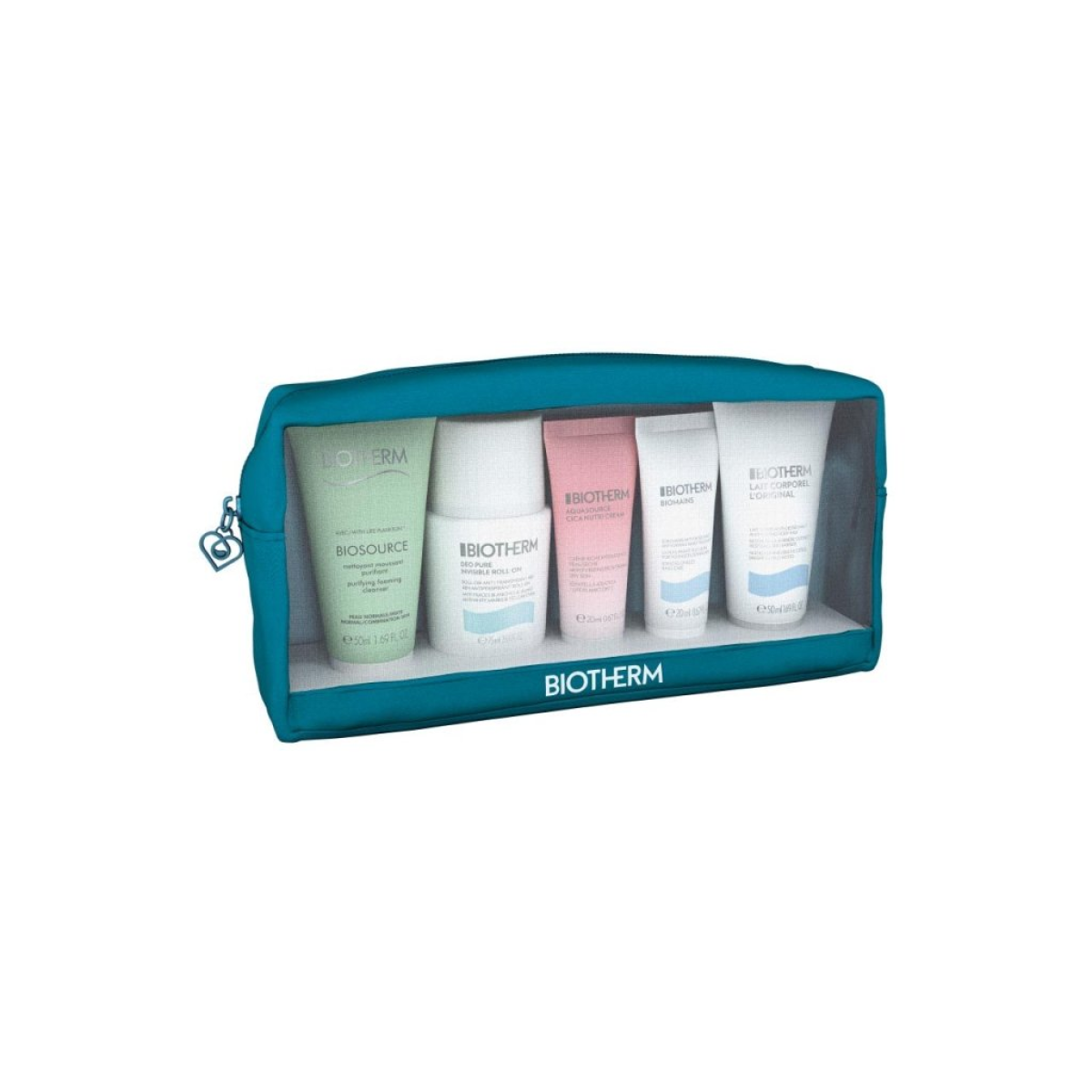 Biotherm Aquasource Set (Deodorant Roll-On 75ml Foaming Cleanser 50ml Biomains 20ml Lait Corporel 50ml Nutri Cream 20ml)