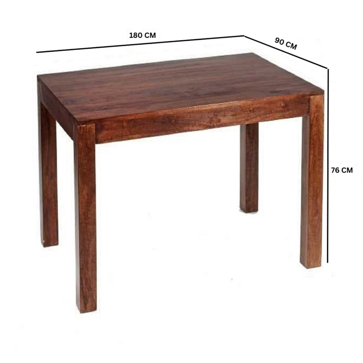 Toko Dark Mango Large Dining Table 6Ft (180Cm)