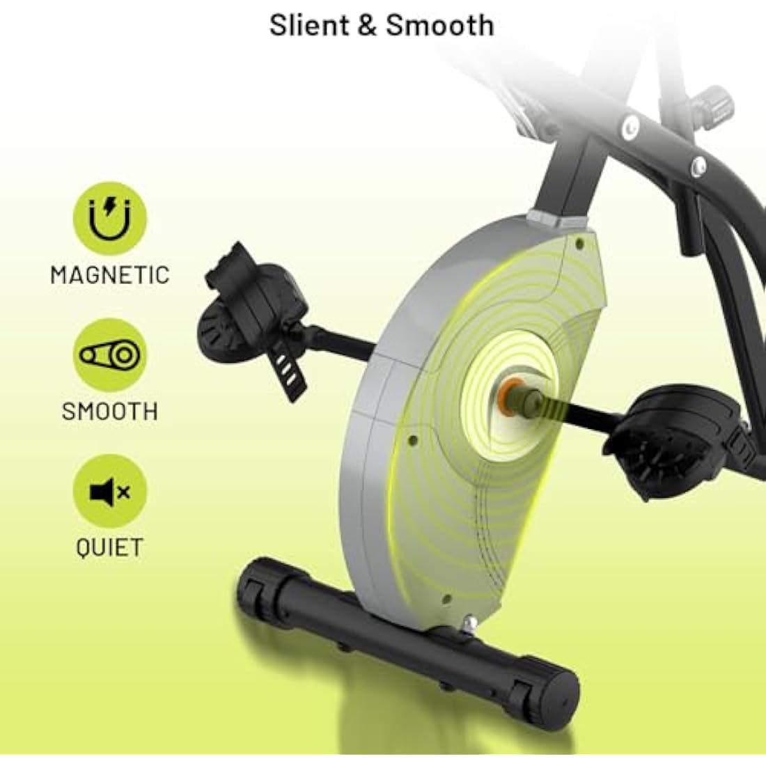 ATIVAFIT Folding Exercise Bike 8 Levels Resistance F-Bike with Heart Rate Sensor + Phone Holder
