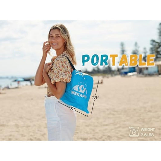 Wekapo Inflatable Lounger Air Sofa Hammock-Portable,Water Proof& Anti-Air Leaking Design-Ideal Couch for Backyard Lakeside Beach Traveling Camping Picnics & Music Festivals