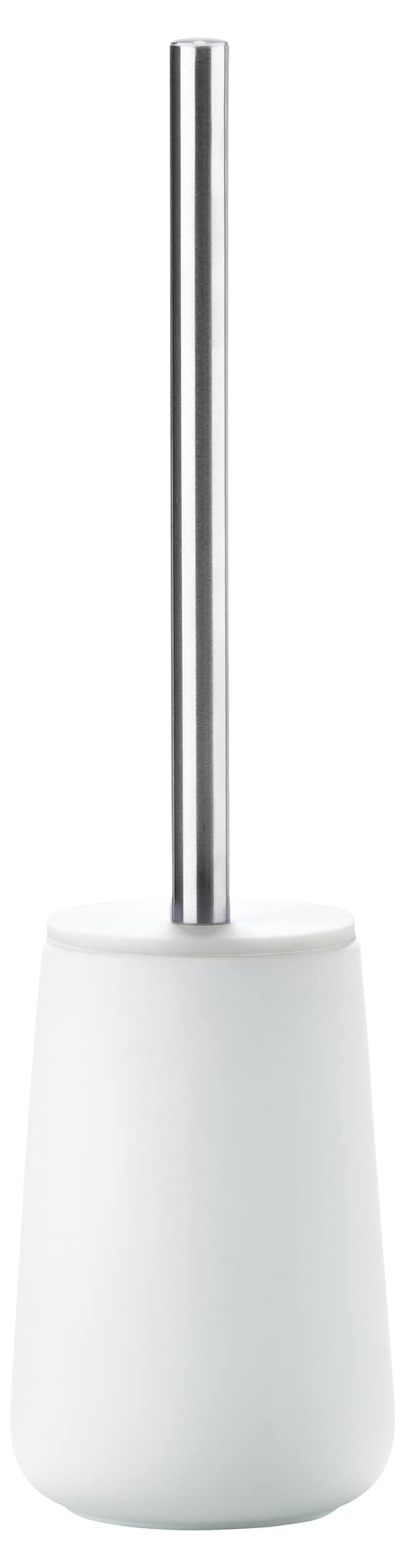 Zone Denmark Nova Toilet Brush with Holder, Hygienic WC Brush, Bathroom Toilet Cleaner with Soft-Touch Finish, ? 10.3 cm H 37 cm, White