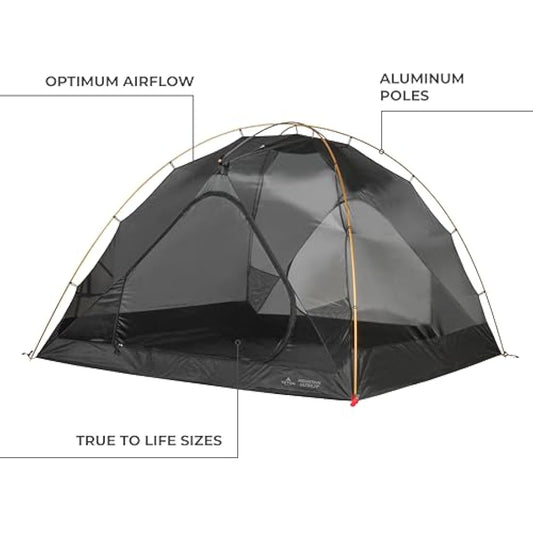 TETON Sports Mountain Ultra Tent; 1-4 Person Backpacking Dome Tent for Camping