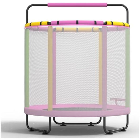 CZCPARY Kids Trampoline,Trampoline for Children,with Basketball Hoop, Swing, Pull Ring, Suitable for Indoor and Outdoor Use,Suitable for Children, Birthday Gifts