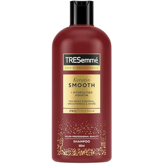 TRESemme Keratin Smooth Shampoo salon professional quality hair care for 72h frizz control, smoothness & shine 6x 680 ml