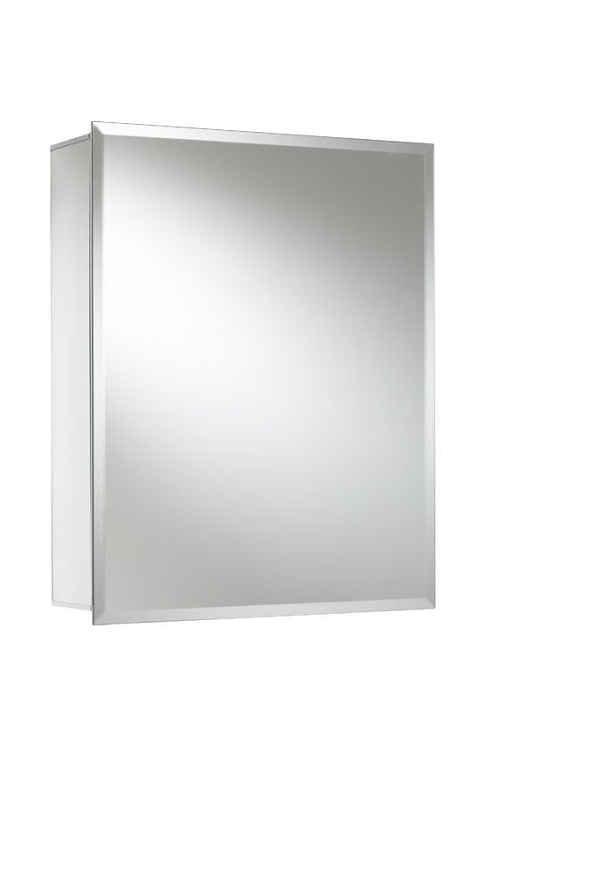 Croydex Winster Aluminium Bathroom Mirror Cabinet with Easy Hang 'N' Lock Installation, Adjustable Shelves, Double Mirrored Doors, Pre-Assembled,