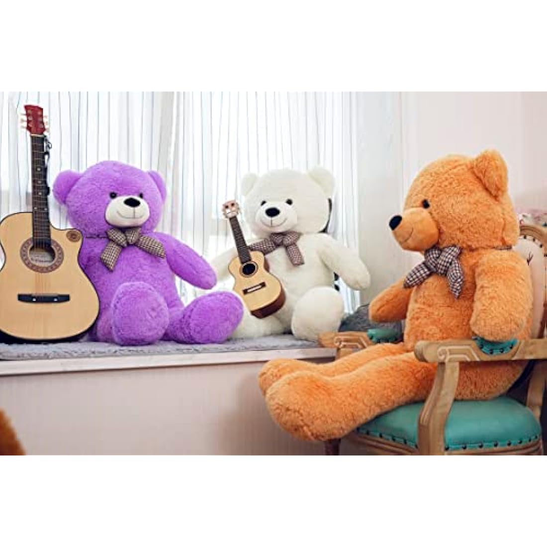 YunNasi Giant Teddy Bear 120cm XXL large Stuffed Animals Plush Toy Gift for Children,Girlfriend,Birthday,Party