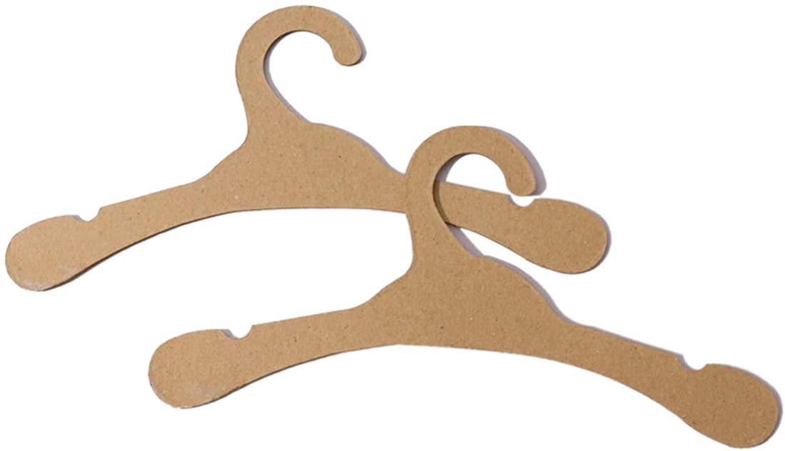 Runaup Baby Cardboard Hangers, Eco Friendly Recycled Paper Clothes Hanger for Kids Childrens (20 Pack)