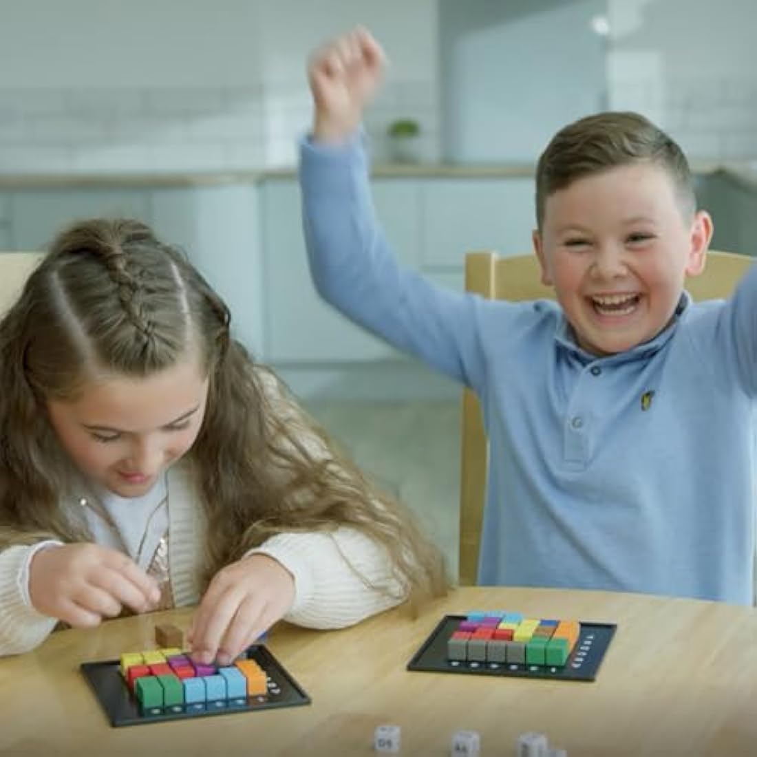 The Happy Puzzle Company - The Genius Square - 62,208 Puzzle Challenges for Friends and Family Board Game Night - Logic STEM Educational Learning Resources (The Genius Square)