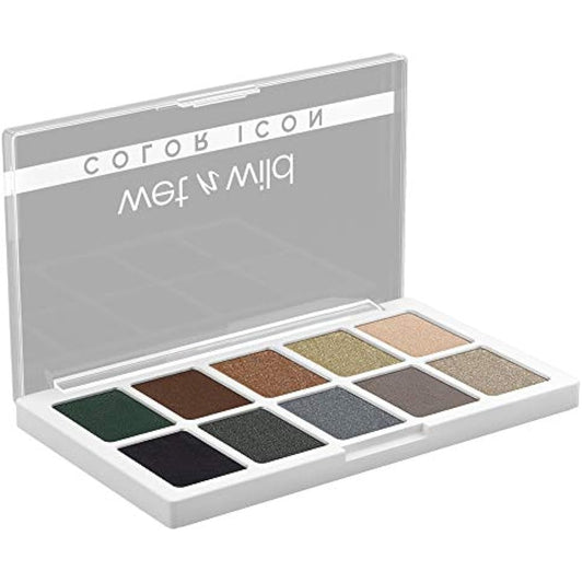 Wet n Wild, Color Icon 10-Pan Palette, Eyeshadow Palette, 10 Richly Pigmented Colors for Everyday Makeup, Long-Lasting and Easy to Blend Formula, Lights Off