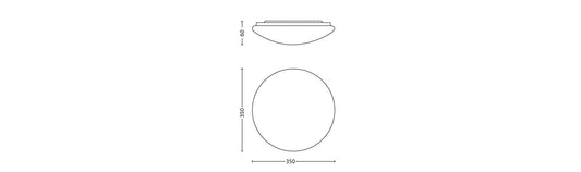 Philips myLiving LED Twirly Ceiling Light, 12 W, Grey