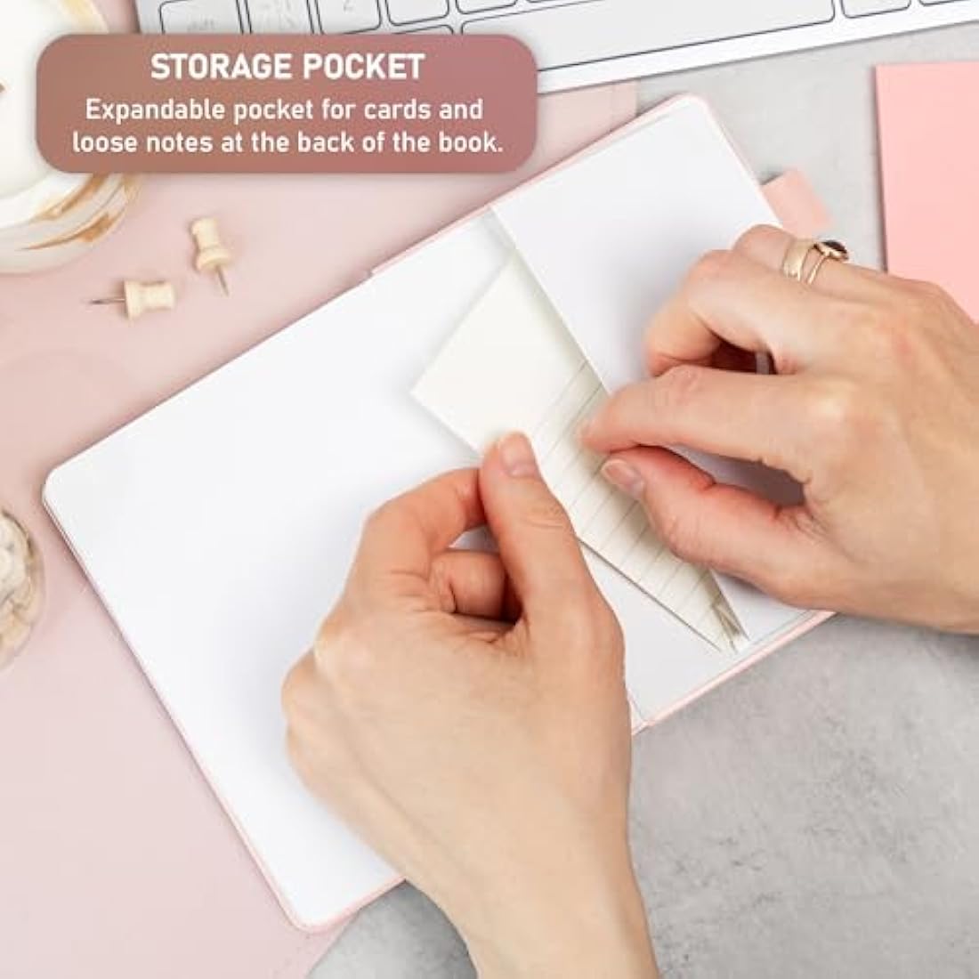 GoGirl Password Book with Alphabetical tabs – Internet Address & Password Keeper Logbook for Password Organization, Journal Notebook for Saving Website Logins. Small Size 11 x 14.5cm - Rose Gold