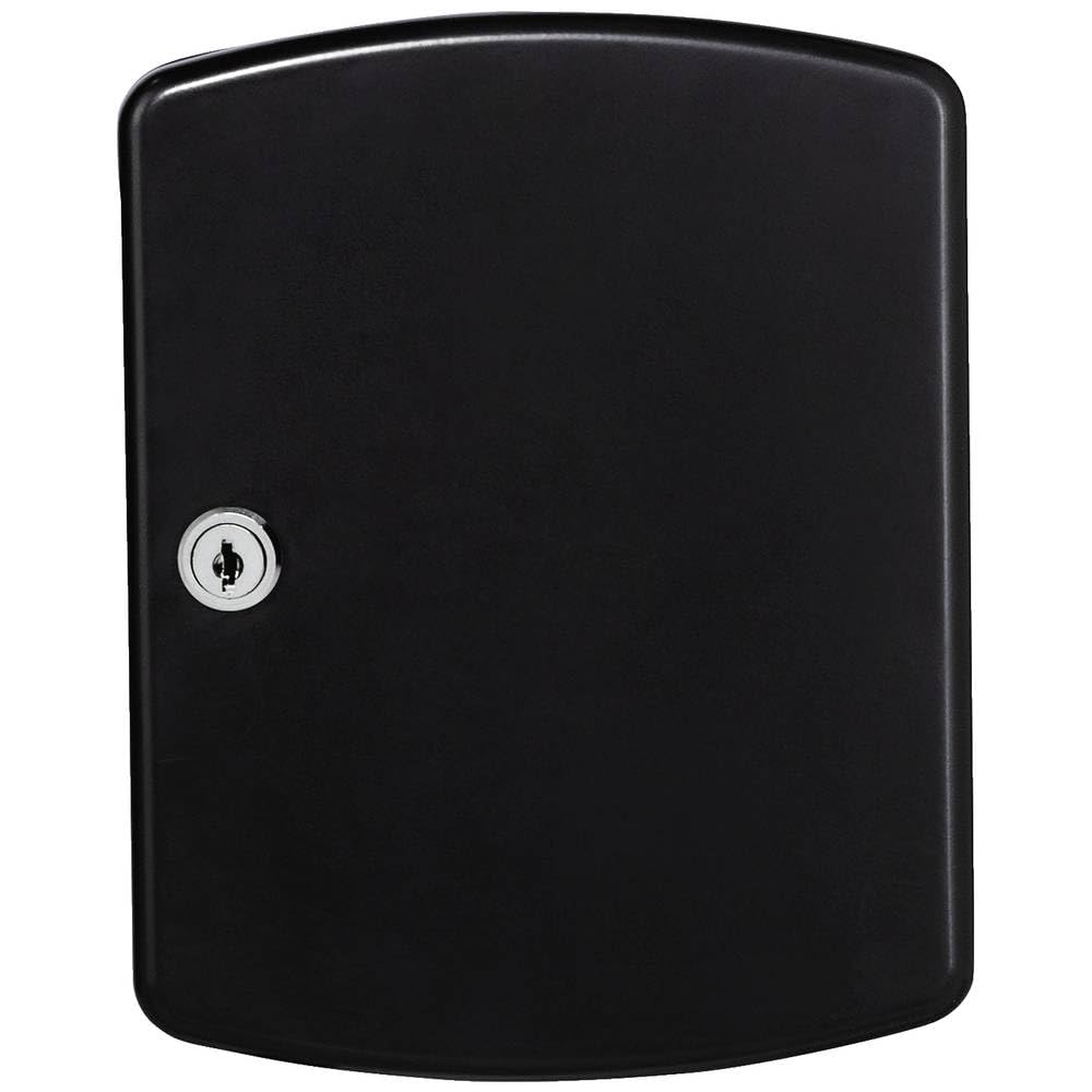 BURG-WÄCHTER, Key Cabinet, 24 Hooks, Sheet Steel, Height: 255 mm, KB 24 S, Black