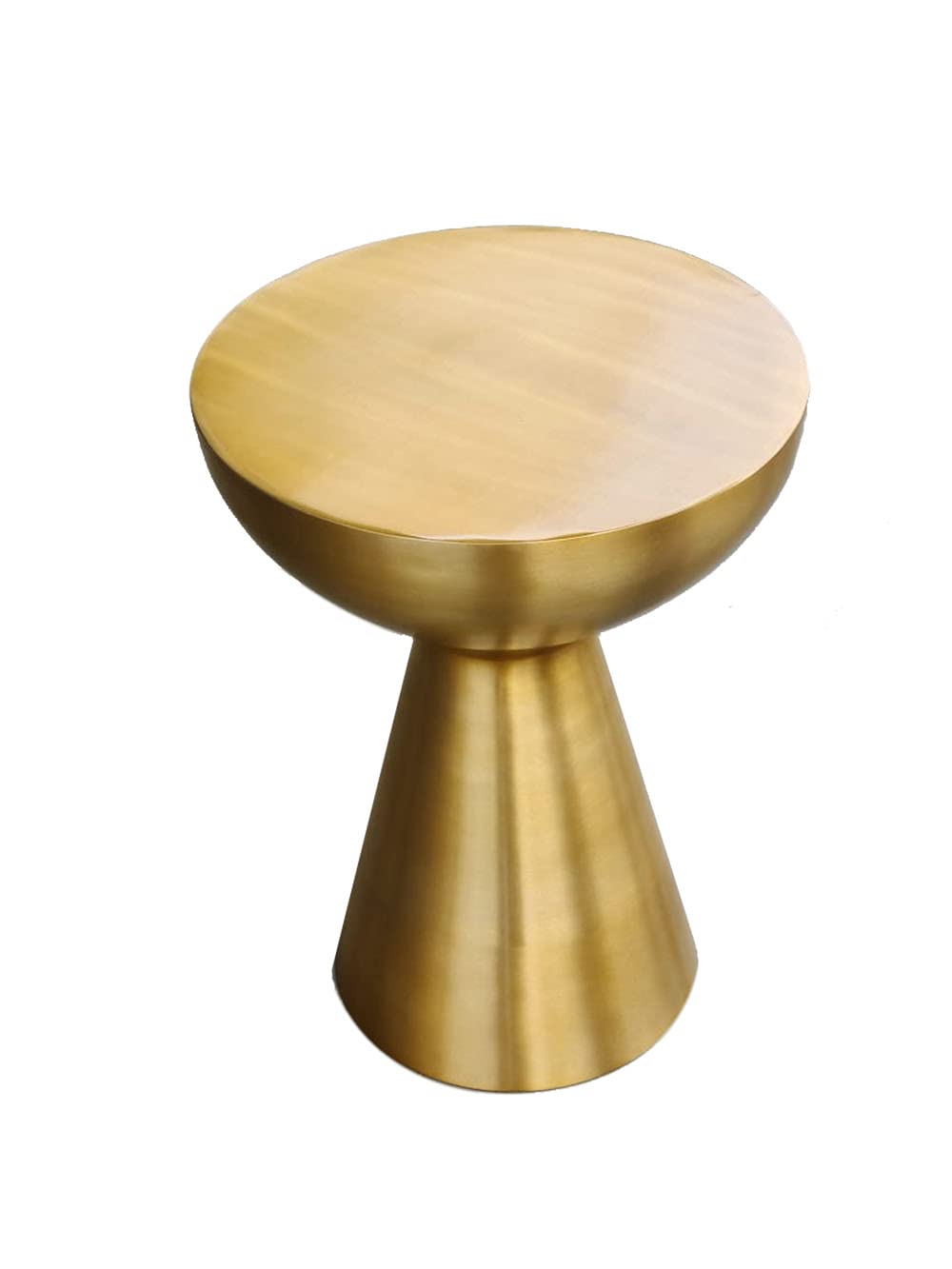 ASPECT Luna Hand-Crafted Aluminum Side Table (Light Brass)