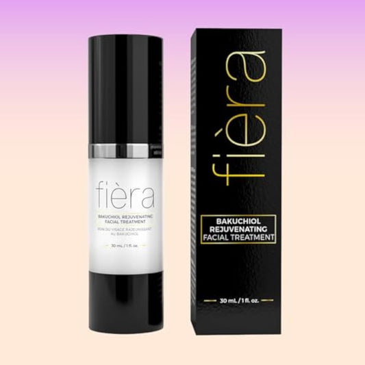 Fiรจra Bakuchiol Rejuvenating Facial Treatment - Retinol-Alternative for Mature Skin - Corrects and Delays Visible Signs of Aging - With Potent Antioxidants - 1 FL. OZ.