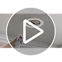 BKZO 55cm LED Ceiling Light with Fan, Ceiling Fan Lights Without Lampshade Wind Speeds Adjustable, Stepless Dimming Light, Modern Fan Lighting, 3000-5500K
