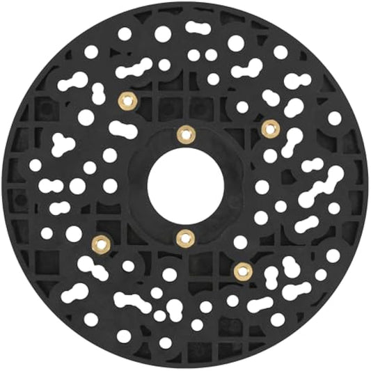 Trend Large Universal Plunge Router Sub-Base, 180mm, Enhanced Compatibility for 1/2 Inch Plunge Routers, UNIBASE/180