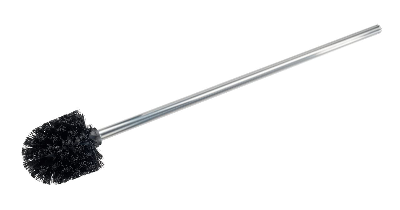 Wenko 18749100 Toilet Brush ? 8.5 cm x 60 cm Extra Long with Matted Rust-Proof Stainless Steel Handle