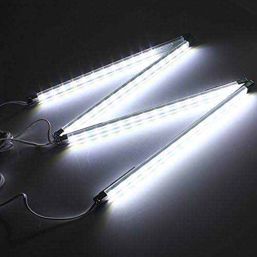 LED Light Strip Bars Kit - 4X 30cm Display Lighting for Detolf Case/Under Cabinet Shelf - Energy Saving - Low Profile Under Cupboard Strip Lighting (Cool White, 6000K) - UK Plug