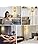 Gold Floor Lamp,Elegant Crystal Floor Lamp Modern Standing Lamp with On/Off Foot Switch,Tall Pole Accent Lighting for Living Room, Girl Bedroom, Dresser, Office
