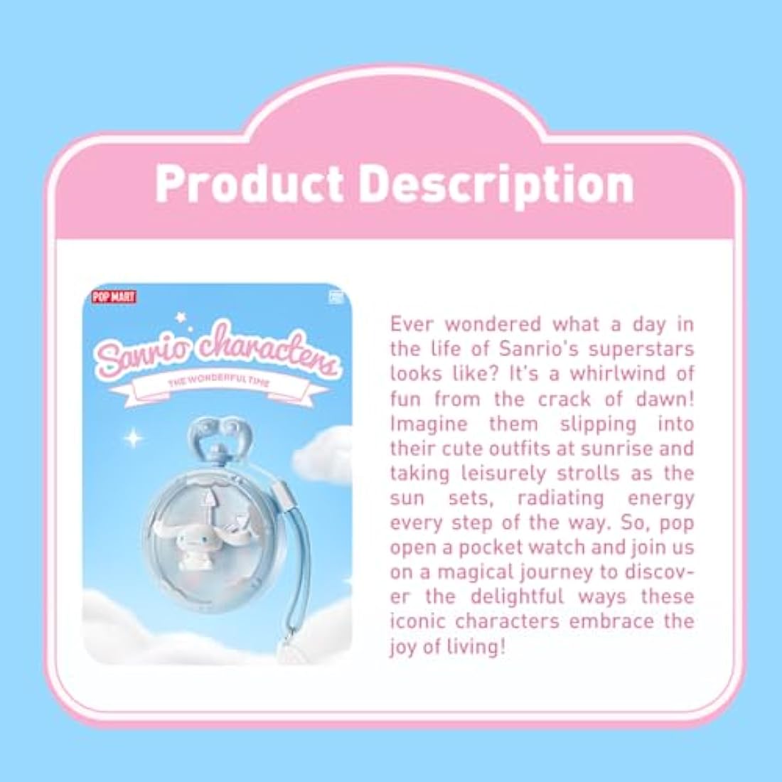 POP MART The Wonderful Time With Sanrio Characters Series Scene Sets Whole Set(8Boxes) 2.5 inches Articulated Character Premium Design gifts for women Fan-Favorite blind box