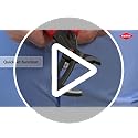 Knipex Cobra® QuickSet High-Tech Water Pump Pliers grey atramentized, with non-slip plastic coating 300 mm 87 21 300