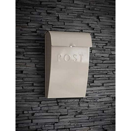 Original Post Box by Garden Trading | Lockable Wall Mounted Letter Box (Fixings Supplied) | Weatherproof Design Postbox | Crafted in Powder Coated Steel | H37 X W25 X D9cm