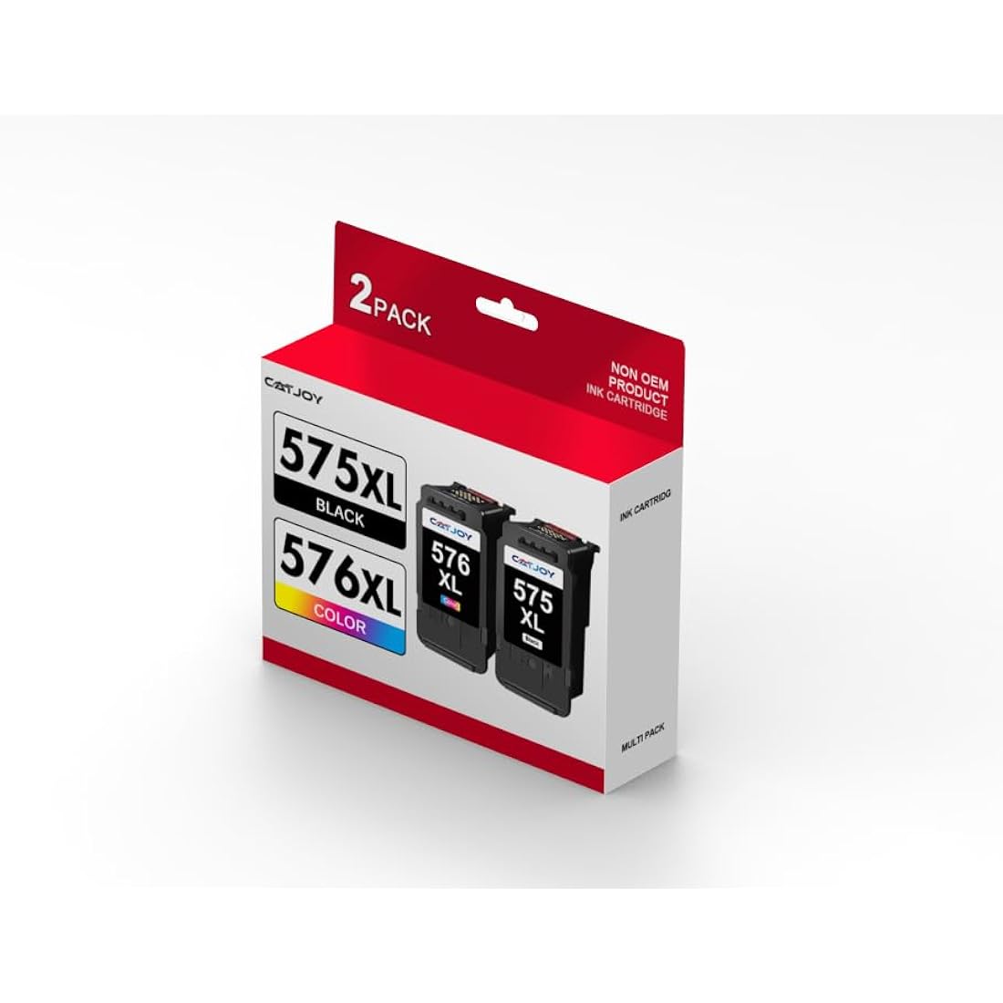 CATJOY PG-575XL CL-576XL Ink Cartridges,575XL 576XL Printer Cartridges Replacement for Canon 575 576 Ink Cartridges for Canon PIXMA TS3550i TR4750i TR4755i TS3750i TR4751i Printer (1*Black, 1*Colour)