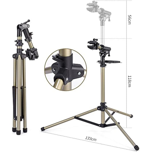 CXWXC Bicycle Repair Stand Maximum Load 40 kg / 88 Pound for Electric Bicycles, Bike Maintenance Stand for Ebike with Magnetic and 360° Rotating Head (3 Feet)
