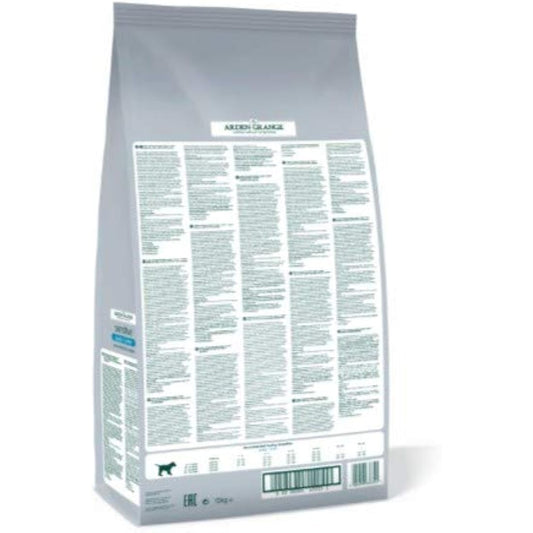 Arden Grange Sensitive Puppy/Junior Dry Dog Food Grain Free Ocean White Fish and Potato, 12 kg