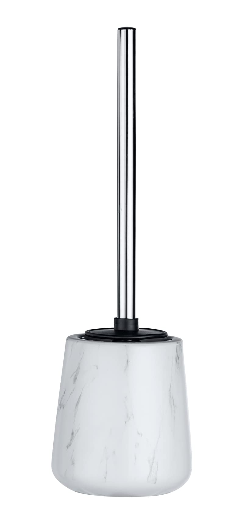 LEIGHTON DENNY Adrada Toilet Holder with Silicone Brush, Ceramic, White, 39 x 12 x 12 cm (Pack of 2)