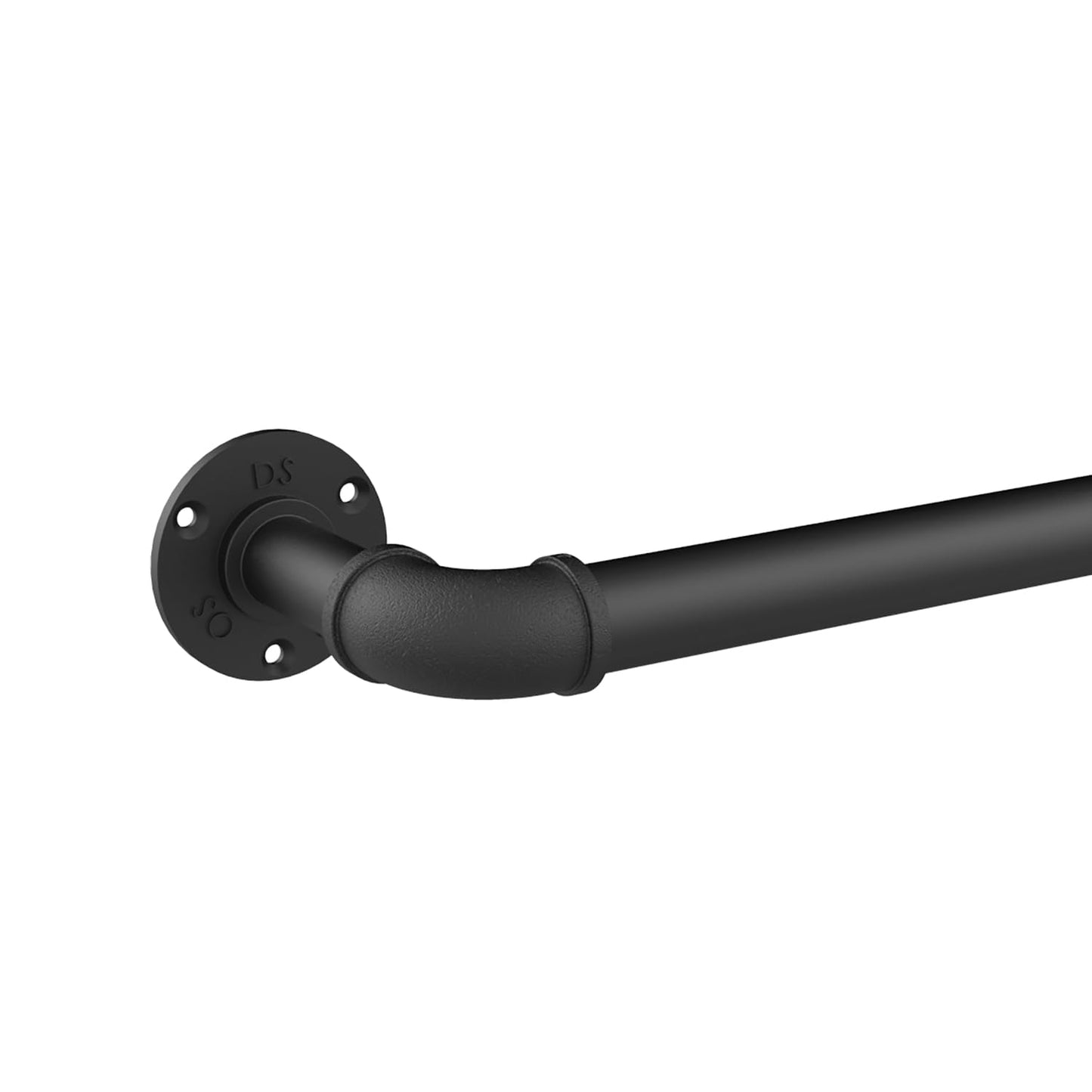 GCurtain Industrial Curtain Poles, 36-72 Inch, 1-1/8 Inch Diameter, Wrap Around Curved Curtain Poles for Indoor and Outdoor, Modern Contemporary